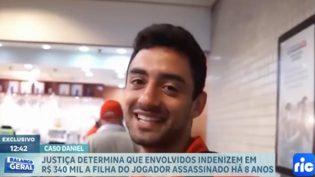 Daniel Corrêa Freitas em imagem veiculada pelo Balanço Geral, da RIC TV